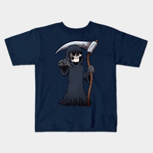 Grim Reaper Pointing At You Kids T-Shirt